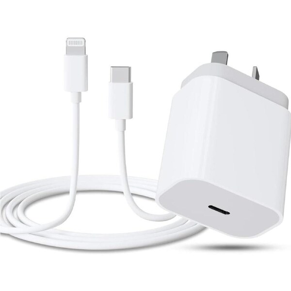 iPhone Charger, 20W USB C Charger with USB C to Lightning Cable, Apple iPhone Charger with iPhone Charging Cable, Charger for iPhone 14/13/12/11/X