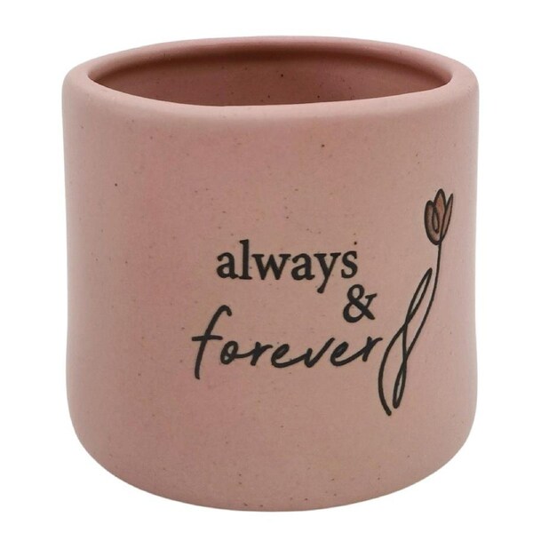 Urban Always Forever Vessel Pink 7cm Gift Keepsake Present Ceramic Jar/Pot