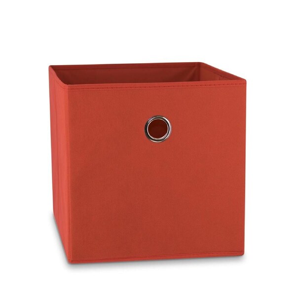 SORTI 33x37x33 CM Red 1X Pack Foldable Folding Storage Cube Storage Box Bookcase Fabric Cube Toy Organiser