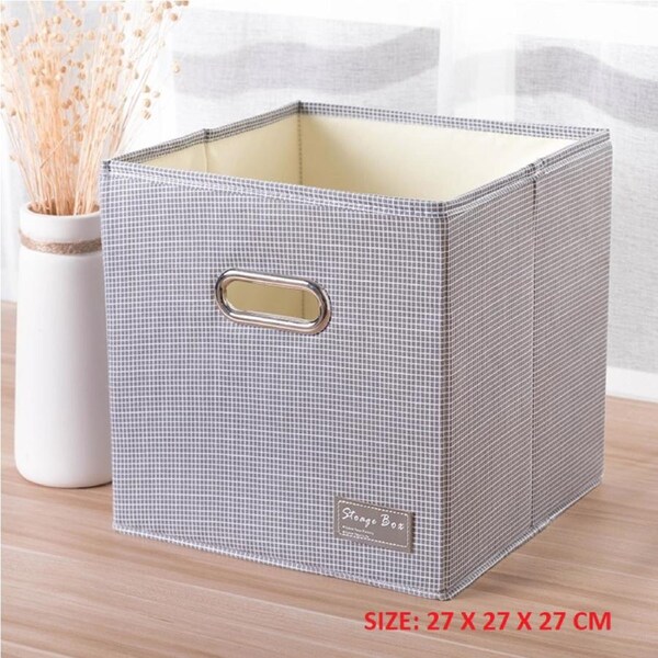 SORTI 27x27x27 CM 4X Pack Foldable Folding Storage Cube Storage Box Bookcase Fabric Cube Toy Organiser