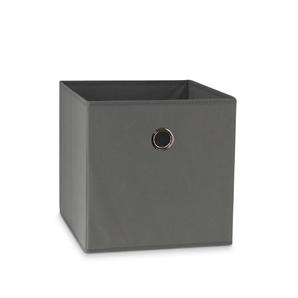 SORTI 33x37x33 CM Grey 1X Pack Foldable Folding Storage Cube Storage Box Bookcase Fabric Cube Toy Organiser
