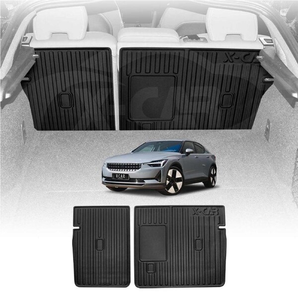 Back Seat Protector for Polestar 2 2021-Onwards All Weather Heavy Duty Car Seat Kick Mats Cover