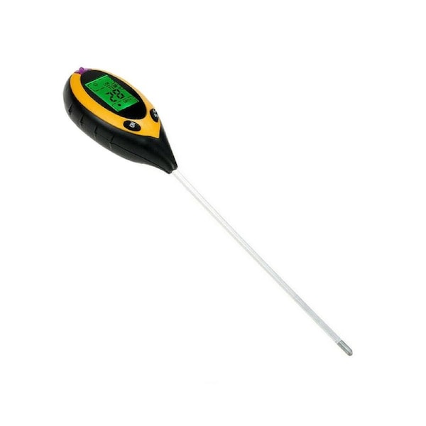 Soil PH Tester Moisture Sunlight Light Test Meter for Garden Plant Lawns - 4 in 1