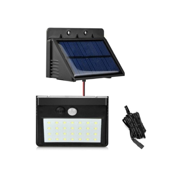 Split Solar Powered Garden Landscape Light Induction Wall Lamp With 2.5M Extension Cable