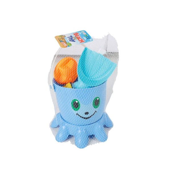 7pcRazoo Octupus Beach Bucket & Sifter Set Kids/Children Fun Toy 18x15cm 18m+