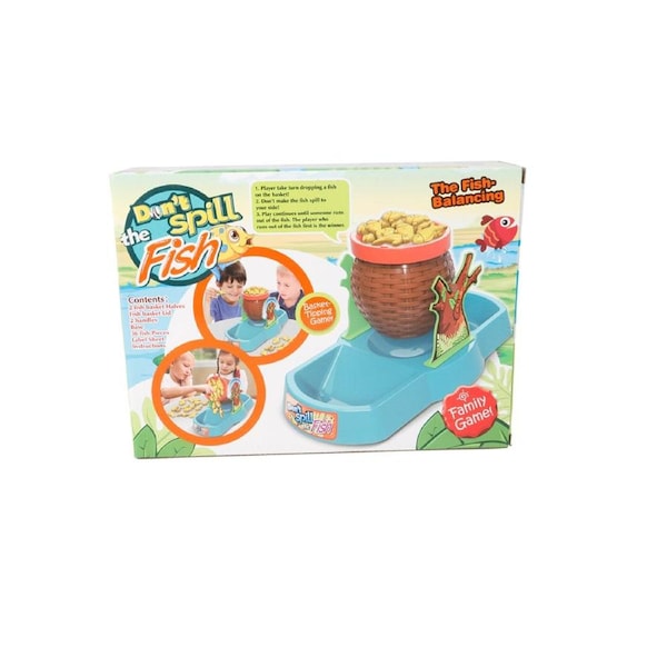42pcRazoo Don’T Spill The Fish Basket Tipping Family Fun Play Game 27x20cm 3+