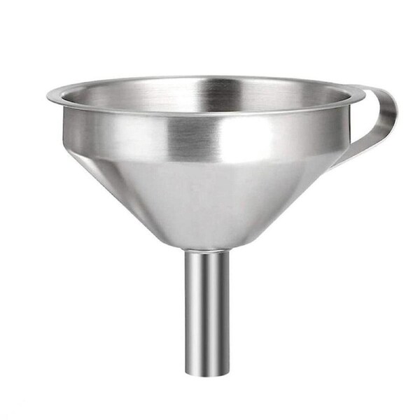 Stainless Steel Funnel Oil Liquid Funnel Metal Funnel With Detachable Filter