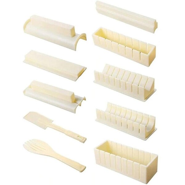 DIY Sushi Maker Making Kit Rice Roller Mold Set Beginners Homemade Kitchen