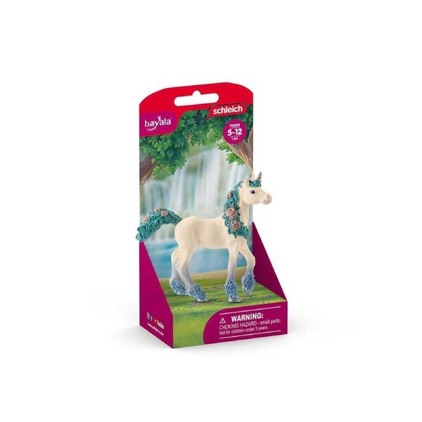 Schleich Kids/Childrens Toy Play Replica Figurine Flower unicorn foal 3y+