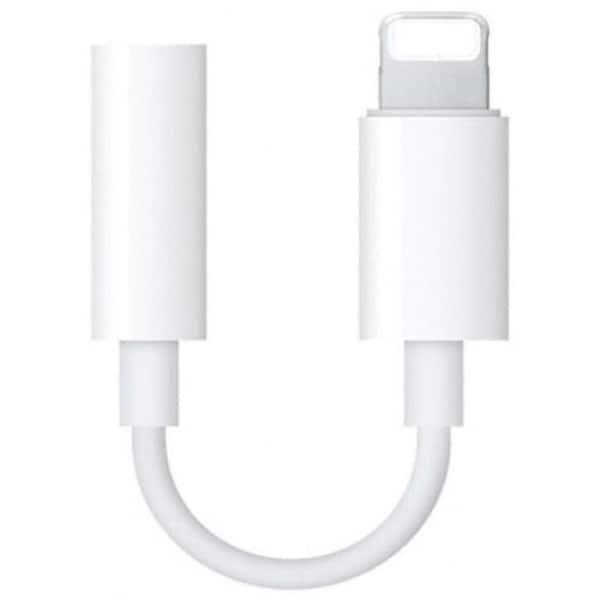 Adapters 2Pcs 3.5Mm Jack Aux Headphone Audio Adapter Cable For Iphone 7 Plus / 6 White