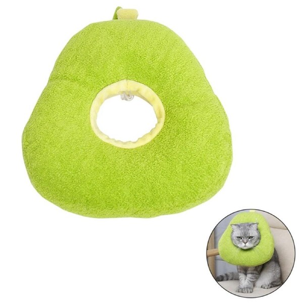 Adjustable Cat Collar Soft Avocado Protective Recovery Elizabethan Collars