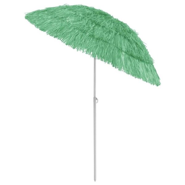Hawaii Beach Parasol 1.8m Outdoor Sun Umbrella Adjustable Tilt UV Protection Gre