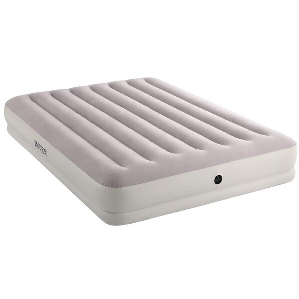 Intex Cream Queen Dura-Beam Prestige Mid-Rise Airbed with USB Pump