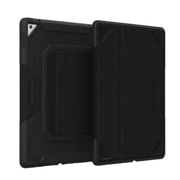 Griffin Survivor Rugged Folio Case for iPad 10.2 2020 2019 - Black