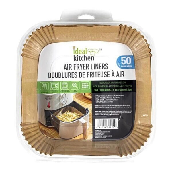 Ideal Kitchen Air Fryer Paper Liners Pack of 50's