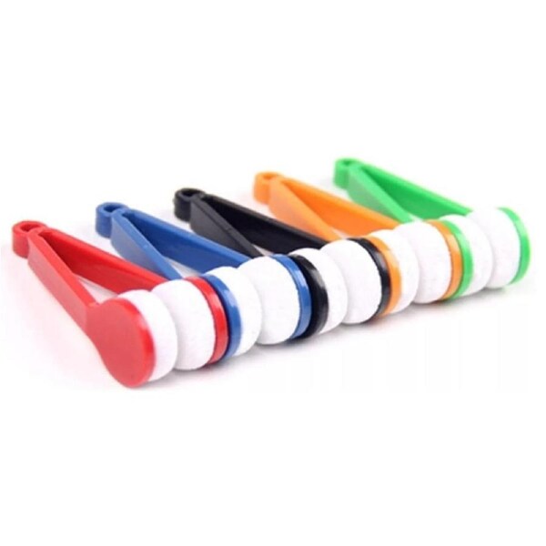 Eye Glasses Lens Cleaner Brush Spectacles Eyeglass Portable Wipe Soft Cleaning