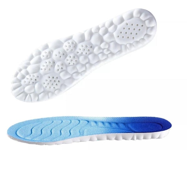 Inner Sole Inserts Breathable Insole Hiking Trainer 45-46 Blue 1 Pair