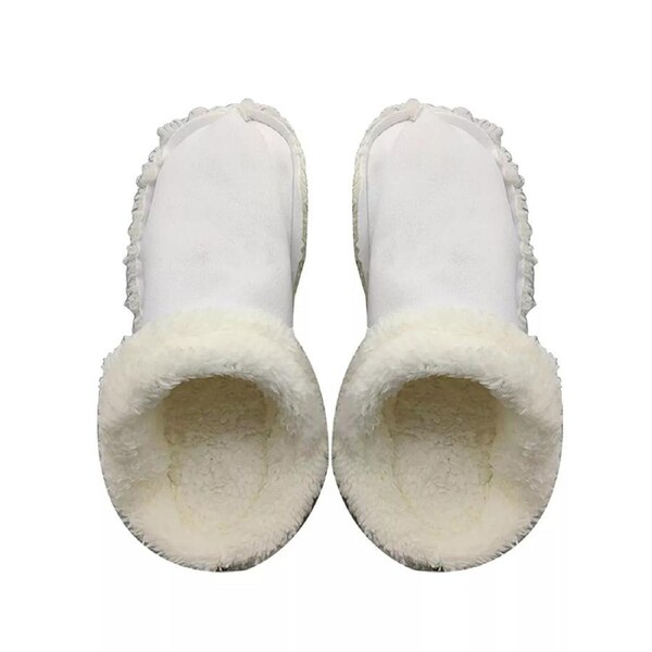 Shoes Clogs Slipper Croc Fur Insoles Liners Replacement Furry White 44-45=M8