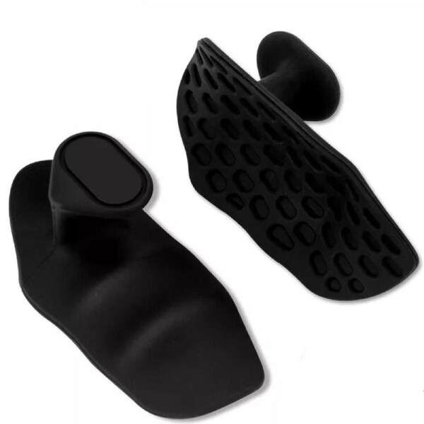 Ergonomic Anti-Slip Workout Grips Gym Hand Protector Black wih Case
