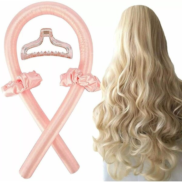 Headband Silk Curling Ribbon Heatless Curling Rod Hair Roller Lazy Curler Set
