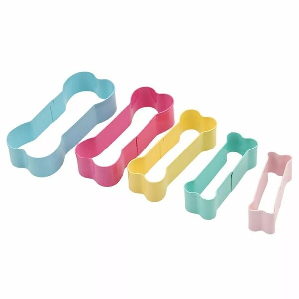 Cake Cutter Party Baking Tool Dog Bone Shape Cookie Mold Stainless Steel 5X