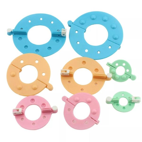 Clover Knitting Sewing Tools Pom Pom maker Plastic Pompon Set