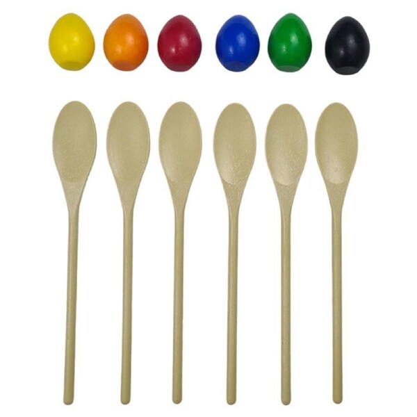 Egg & Spoon Set - Set Of 6