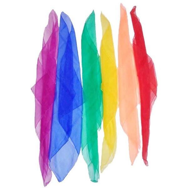 Juggling Scarves - Set Of 6 66Cm X 66Cm