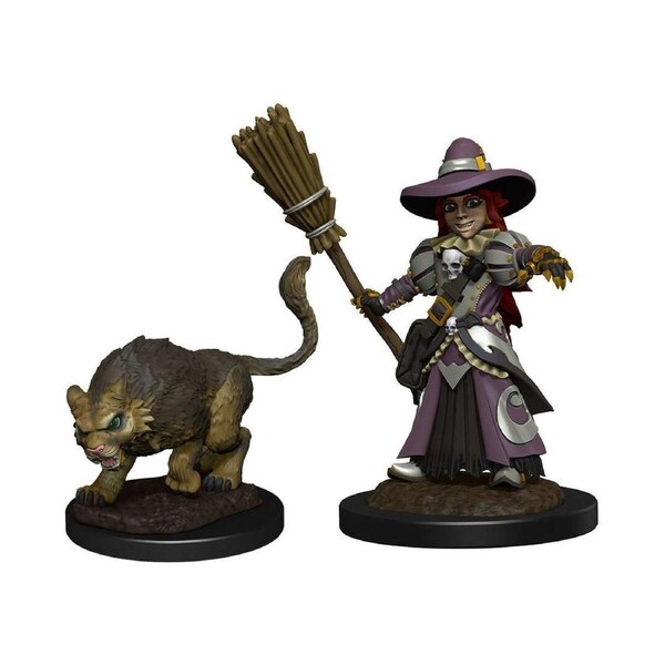 Wardlings Girl Witch & Witch's Cat Figure Kids Play Toy 13cm 14+