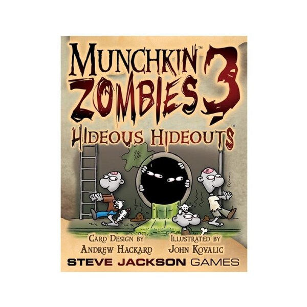 Munchkin Zombies 3 Hideous Hideouts Expansion Pack 10y+