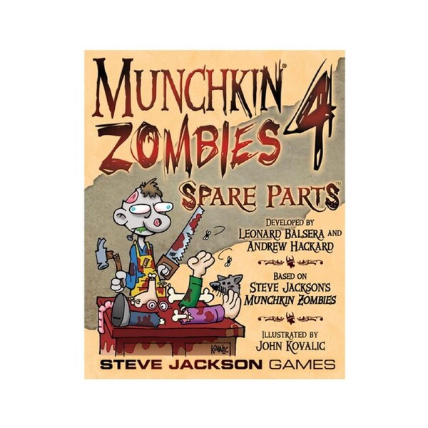 Munchkin Zombies 4 Spare Parts Kids/child Card Game 10y+