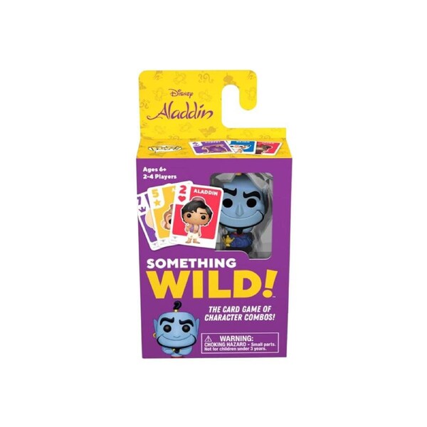 Aladdin 1992 Something Wild Card Game W/ Pop Figure Kids Play Toy 6y+