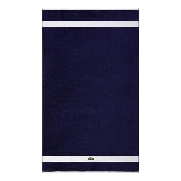 Lacoste LCASUAL Cotton Bath Sheet 90x150cm Quick Dry Bathroom Towel Marine