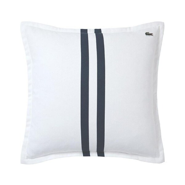 Lacoste LRUBAN Sofa Cushion Decorative Throw Pillow Cover 45x45cm Blanc