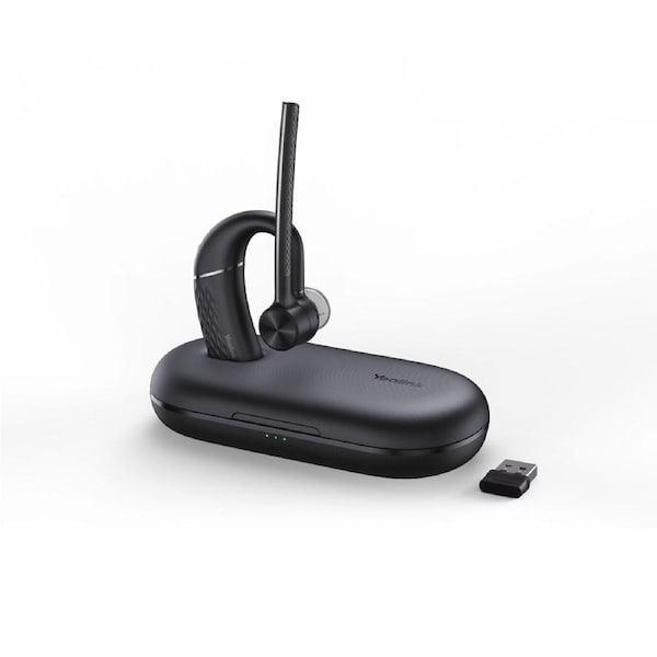 Yealink BH71 Bluetooth Wireless Mono Headset, USB-C-A,Mobile,4-Mic Noise Cancellation, Road Warrior,130FT Range, 10H Talk Time, RMA ONLY