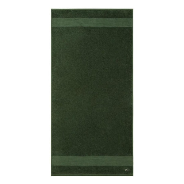 Lacoste LLECROCO Soft 100% Organic Cotton 600gsm Bath Towel Vert 70x140cm