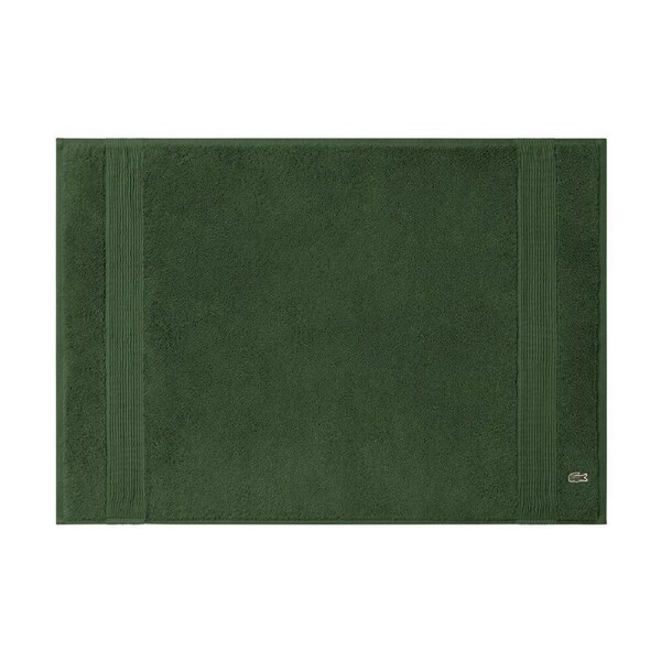 Lacoste LLECROCO Cotton Bathroom Floor Mat/Rug Vert 50x70cm Rectangle Green