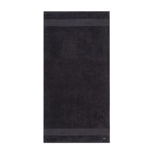 Lacoste LLECROCO Soft 100% Organic Cotton 600gsm Bath Towel Bitume 70x140cm