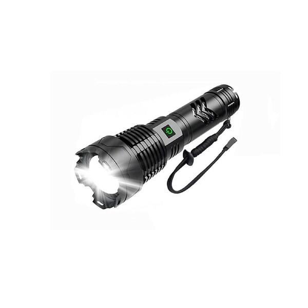 Crank Flashlight Solar Handheld Flashlight, Hand Crank Rechargeable Solar Energy LED Emergency Dynamo Torch for Outdoor Camping
