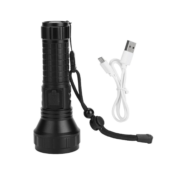 SST40 LED Flashlight USB Rechargeable 7000K 1600lm 3 Lighting Mode IPX5 Waterproof for Outdoor