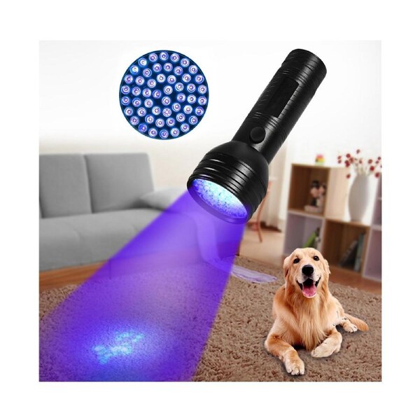 Pet Urine Detector Light Handheld UV Black Light Flashlight Portable Dog Cat Urine Carpet Detec