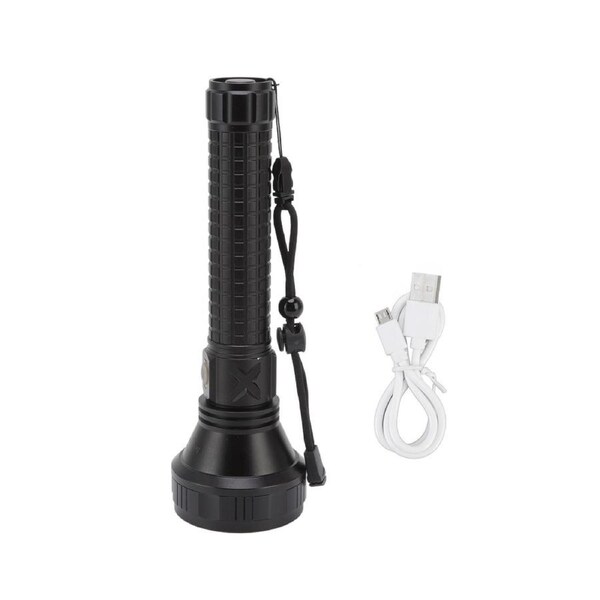 SST40 Powerful Flashlight Three Light Modes Long Range Torch Emergency Flashlight for Outdoor Adventure Camping Hiking