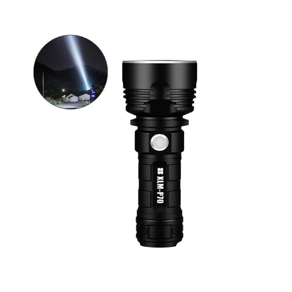 P50 LED Flashlight USB Rechargeable LED Flashlight Super Bright COB Work Flashlight for Traveling Camping Walking