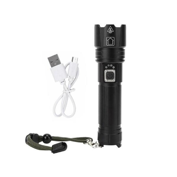 Flashlight Super Bright Adjustable USB Charging Multi-Functional Waterproof Flashlight
