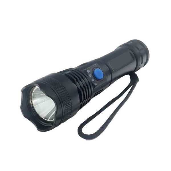 365nm LED Ultraviolet Torch Fluorescent Purple Light USB Input Output Rechargeable UV Light Ringworm Inspection FlashlightBlack