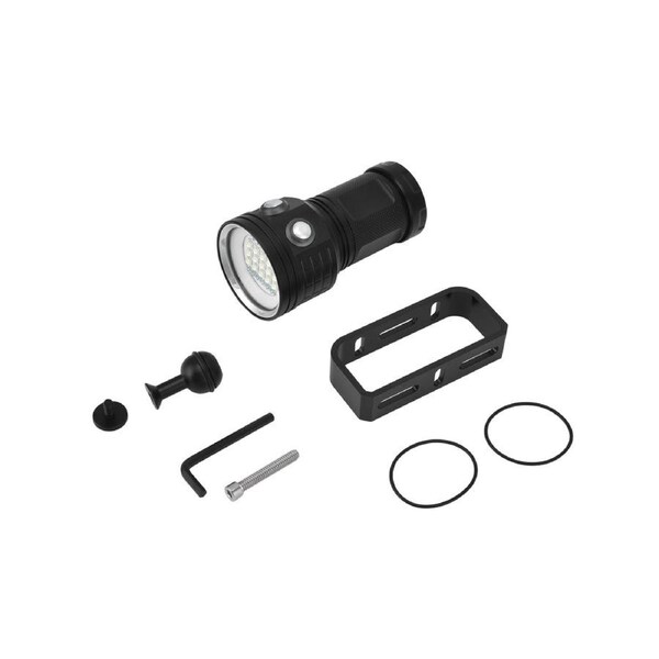 JOYBUY 5000LM Supper Bright Waterproof Underwater 80M Diving Flashlight LED Electric Torch (Black)