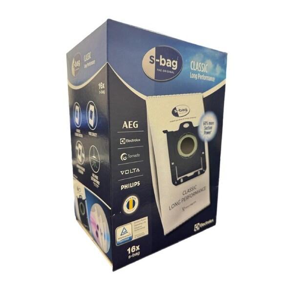 Electrolux Genuine Vacuum S-Bags 16pk Fits Most Models UMP3S