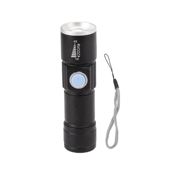 Brightest Flashlight LED 8 Modes Type C 9000mAh Waterproof Multifunctional Outdoor Light for CampingGrey