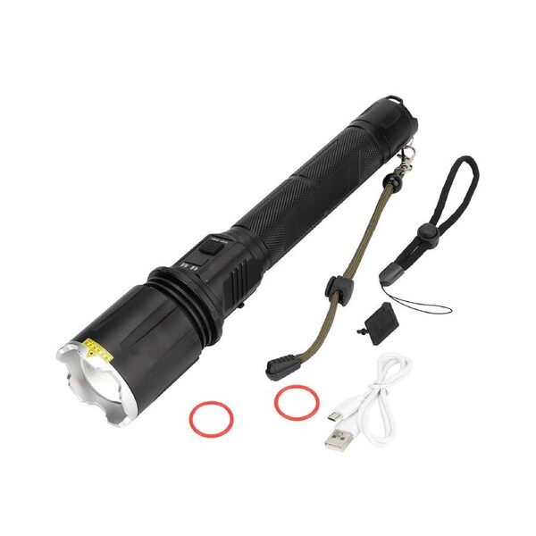 XHP70 6800LM Super Bright LED Flashlight IPX8 Underwater 80M Waterproof Diving Fill Light TorchDX70