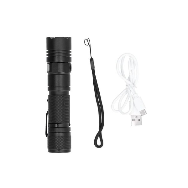 Rechargeable LED Flashlight 10W Portable Torch 500m for Camping Exploration Outdoor